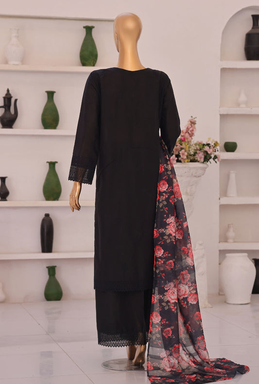 Floral Vibes by HZ Textiles Embroidered Lawn Suit Unstitched 3 Piece FVE - 03
