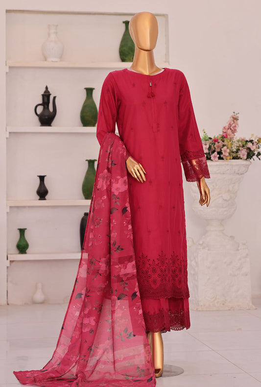 Floral Vibes by HZ Textiles Embroidered Lawn Suit Unstitched 3 Piece FVE - 05