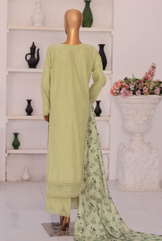 Floral Vibes by HZ Textiles Embroidered Lawn Suit Unstitched 3 Piece FVE - 06