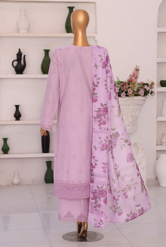 Floral Vibes by HZ Textiles Embroidered Lawn Suit Unstitched 3 Piece FVE - 07
