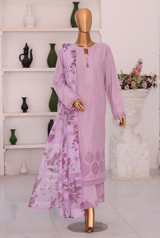 Floral Vibes by HZ Textiles Embroidered Lawn Suit Unstitched 3 Piece FVE - 07