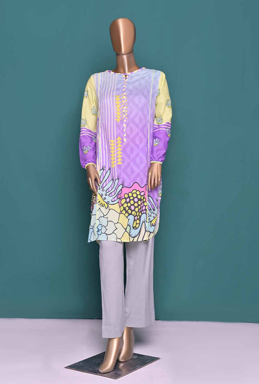 1 Piece Stitched Lawn Printed Suit
