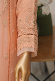 3 Piece Stitched Fasaane Chiffon HZK-167 Peach Vol-07