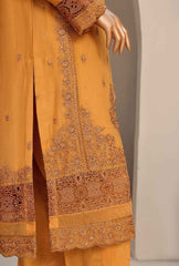 3 Piece Stitched Fasaane HZK-170 Mustard Vol-04