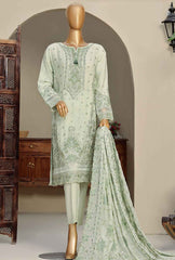 3 Piece Stitched Fasaane HZK-168 Green Vol-04