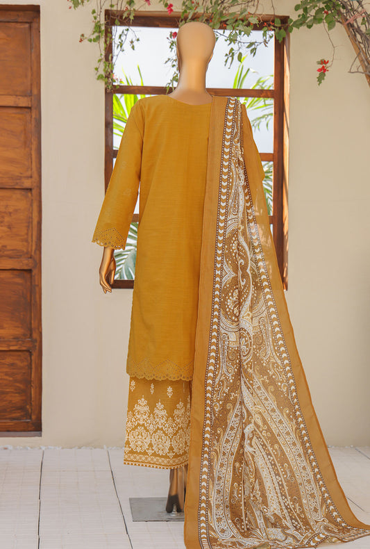 Khaddar by HZ Textiles Embroidered Khaddar Suit Unstitched 3 Piece - KCP - 01