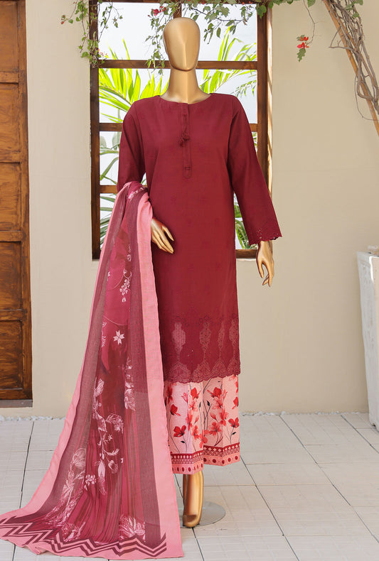 Khaddar by HZ Textiles Embroidered Khaddar Suit Unstitched 3 Piece - KCP - 04