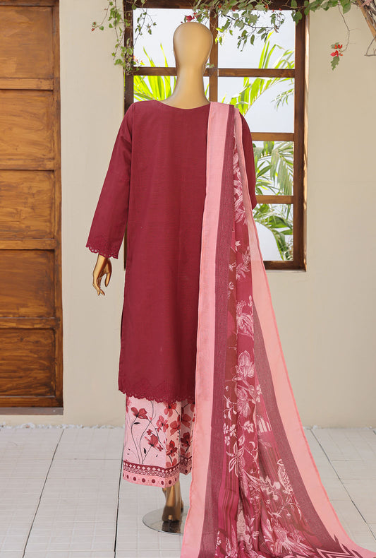 Khaddar by HZ Textiles Embroidered Khaddar Suit Unstitched 3 Piece - KCP - 04