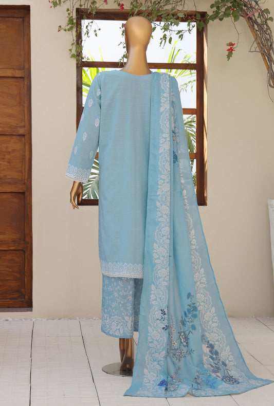 Khaddar by HZ Textiles Embroidered Khaddar Suit Unstitched 3 Piece - KCP - 05