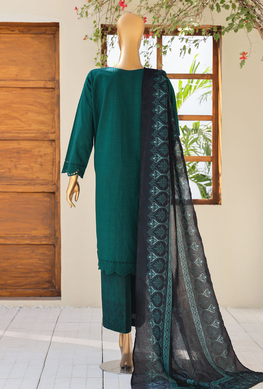 Khaddar by HZ Textiles Embroidered Khaddar Suit Unstitched 3 Piece - KCP - 07