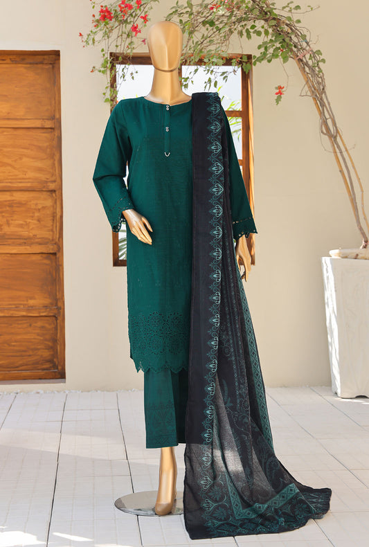Khaddar by HZ Textiles Embroidered Khaddar Suit Unstitched 3 Piece - KCP - 07