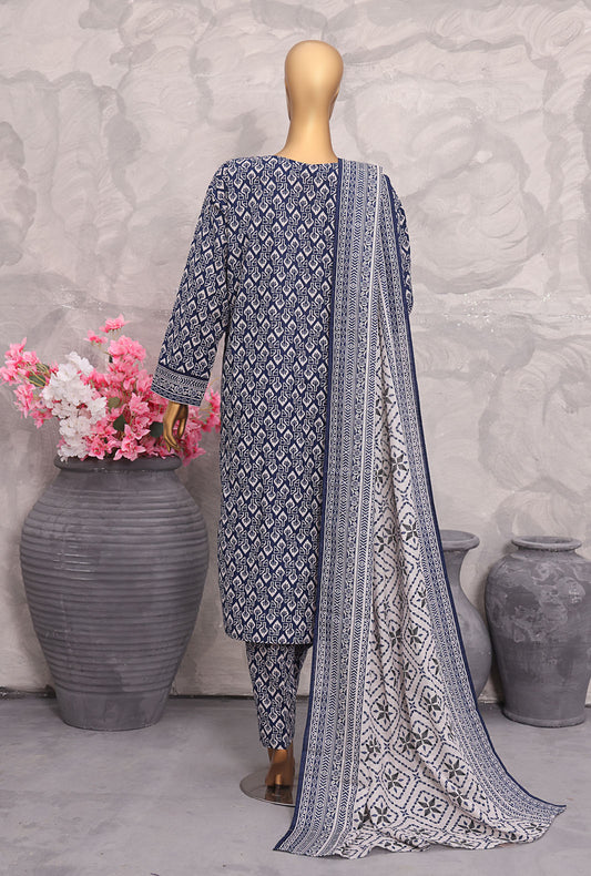 Khaddar Co Ords by HZ Textiles Embroidered Khaddar Suit Unstitched 3 Piece KCP - 3065
