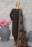 Khaddar Co Ords by HZ Textiles Embroidered Khaddar Suit Unstitched 3 Piece KCP - 3068