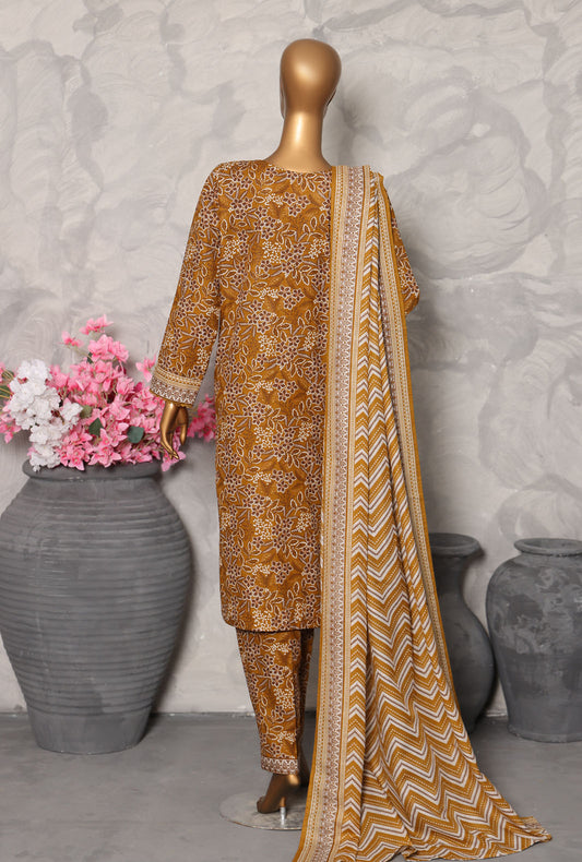 Khaddar Co Ords by HZ Textiles Embroidered Khaddar Suit Unstitched 3 Piece KCP - 3070
