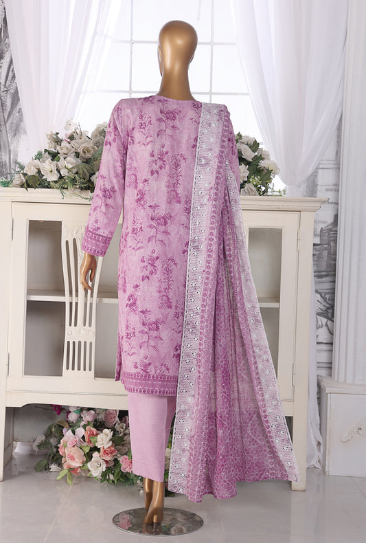 Khaddar Chikankari by HZ Textiles Embroidered Khaddar Suit Unstitched 3 Piece - KEC-108 - Winter Collection