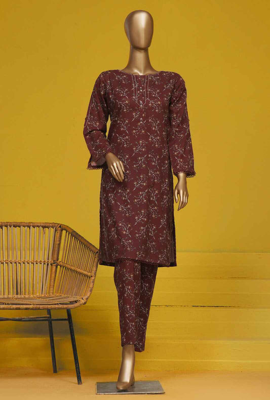 2 Piece Stitched -Basics Printed Khaddar Suit - KPC-908 V2