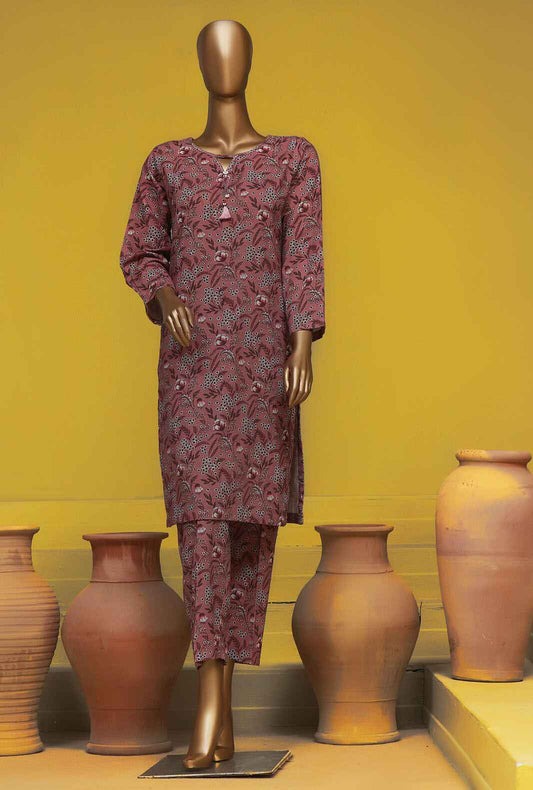 2 Piece Stitched -Basics Printed Khaddar Suit - KPC-910 V2