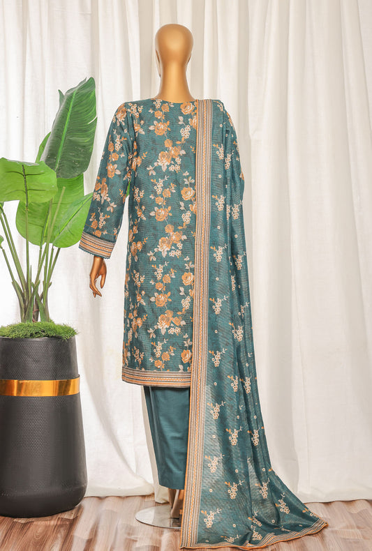 Premium Khaddar by HZ Textiles Embroidered Khaddar Suit Unstitched 3 Piece - KPE - 3081