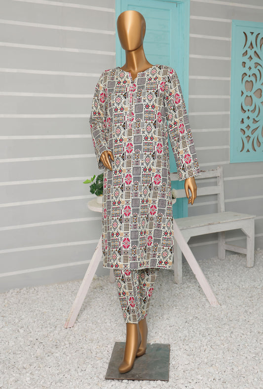 2 Piece Unstitched -Khaddar Separates Printed Suit - KSP-25