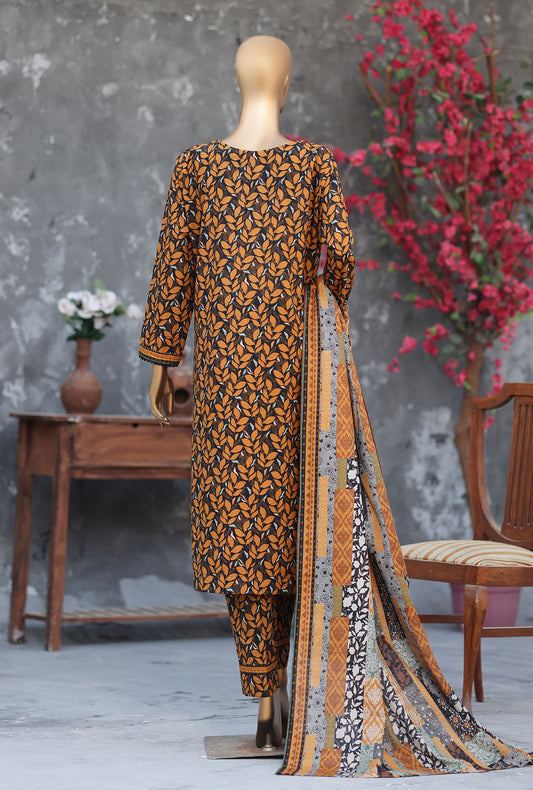 Khaddar Separates by HZ Textiles Printed Khaddar Suit Unstitched 3 Piece KSP - 3427
