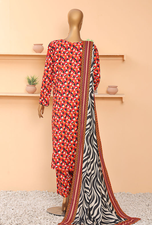Linen Wintry by HZ Textiles Printed Linen Suit Unstitched 3 Piece LCP-203 Vol-4 - Winter Collection