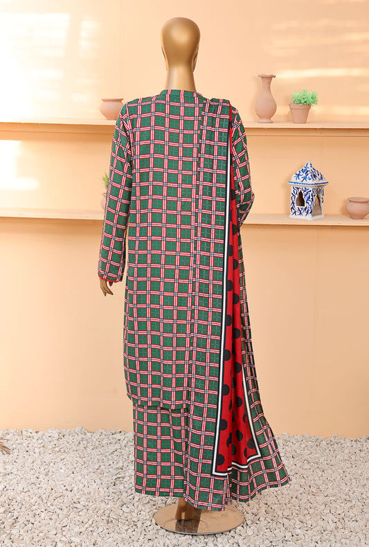 Linen Wintry by HZ Textiles Printed Linen Suit Unstitched 3 Piece LCP-205 Vol-4 - Winter Collection