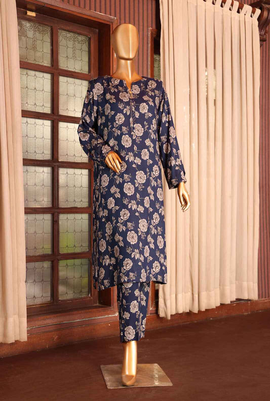 2 Piece Unstitched - Digital Printed Linen Dobby Co-Ords Suit - LDP-1100