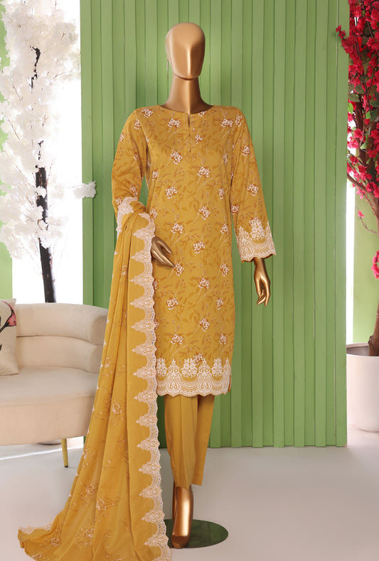 Libas e Khas by HZ Textiles Embroidered Karandi Suit Unstitched 3 Piece LKE - 104