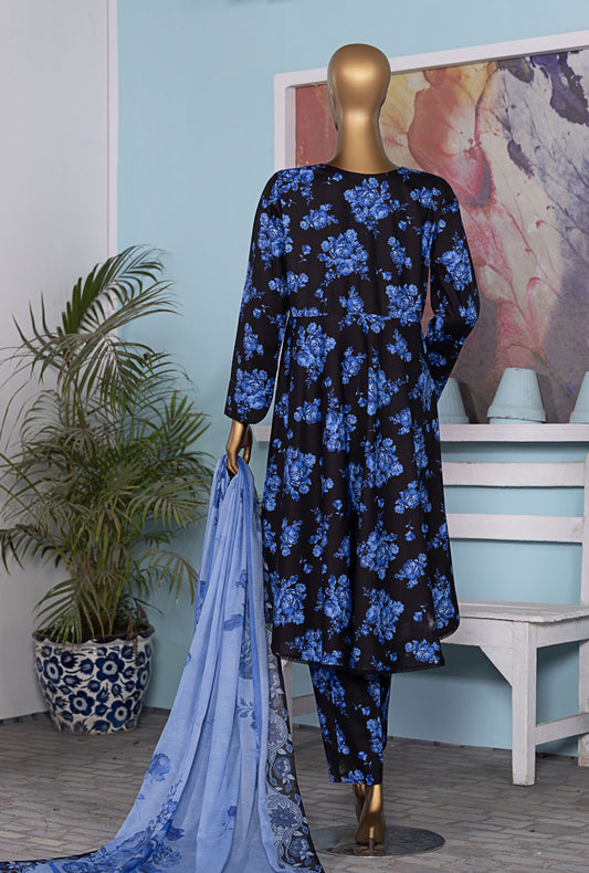 Linen Wintry by HZ Textiles Printed Linen Suit Unstitched 3 Piece LWP-1312 Vol-3 - Winter Collection