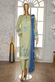 Linen Slub by HZ Textiles Printed Linen Suit Unstitched 3 Piece LSD-306 - Winter Collection