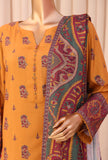 Linen Slub by HZ Textiles Printed Linen Suit Unstitched 3 Piece LSD-309 - Winter Collection