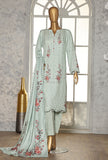 Linen Slub by HZ Textiles Printed Linen Suit Unstitched 3 Piece LSD-310 - Winter Collection