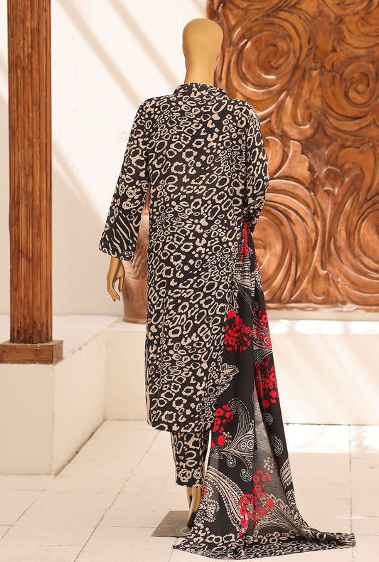 Linen Wintry Co Ords by HZ Textiles Printed Linen Suit Unstitched 3 Piece LW-5064 Vol 02