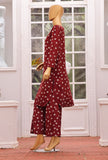 Linen Wintry Co Ords by HZ Textiles Printed Linen Suit Unstitched 2 Piece LWC-5084