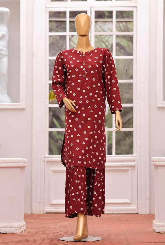 Linen Wintry Co Ords by HZ Textiles Printed Linen Suit Unstitched 2 Piece LWC-5084