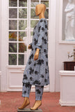 Linen Wintry Co Ords by HZ Textiles Printed Linen Suit Unstitched 2 Piece LWC-5087