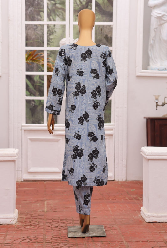 Linen Wintry Co Ords by HZ Textiles Printed Linen Suit Unstitched 2 Piece LWC-5087