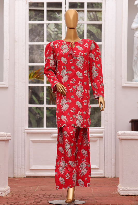Linen Wintry Co Ords by HZ Textiles Printed Linen Suit Unstitched 2 Piece LWC-5090