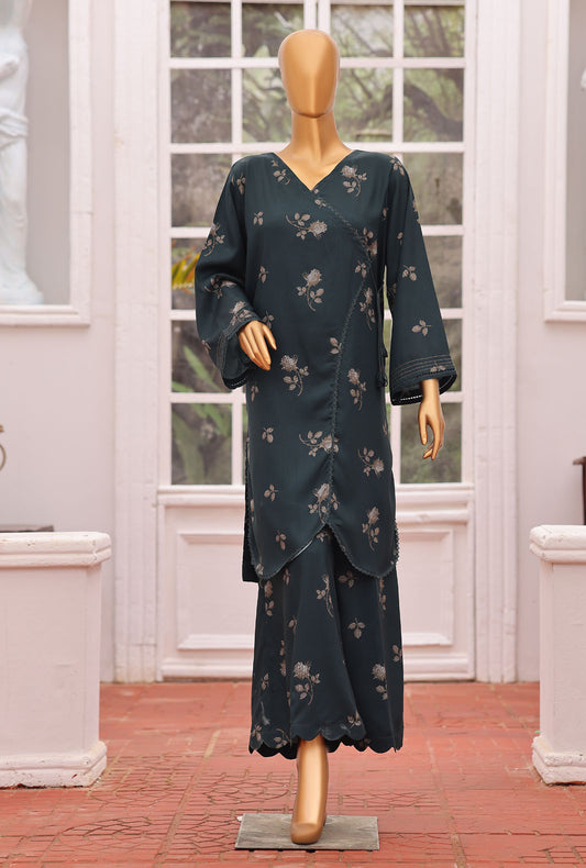 Linen Wintry Co Ords by HZ Textiles Printed Linen Suit Unstitched 2 Piece LWC-5091