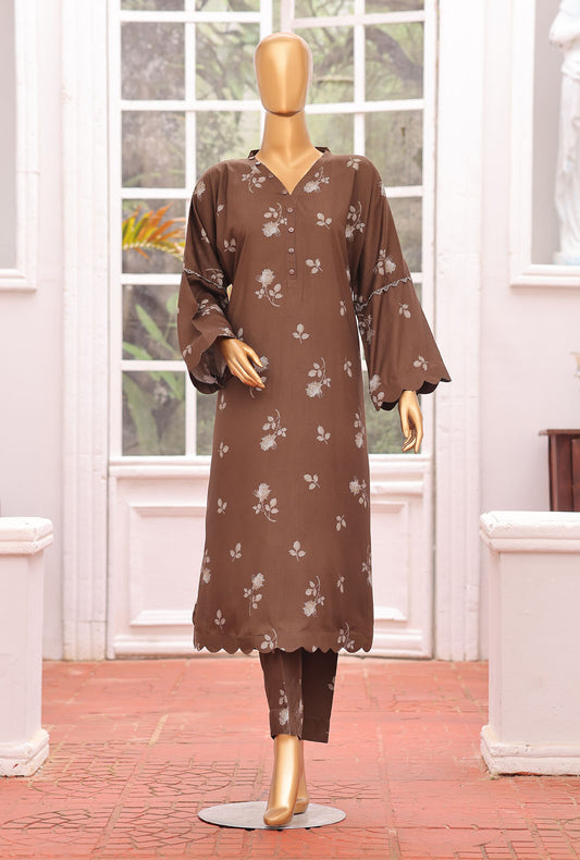 Linen Wintry Co Ords by HZ Textiles Printed Linen Suit Unstitched 2 Piece LWC-5092