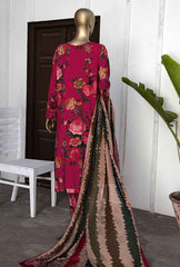 3 Piece Unstitched - Digital Printed Linen Suit - LWP-1130