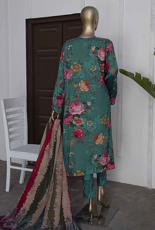 3 Piece Unstitched - Digital Printed Linen Suit - LWP-1131