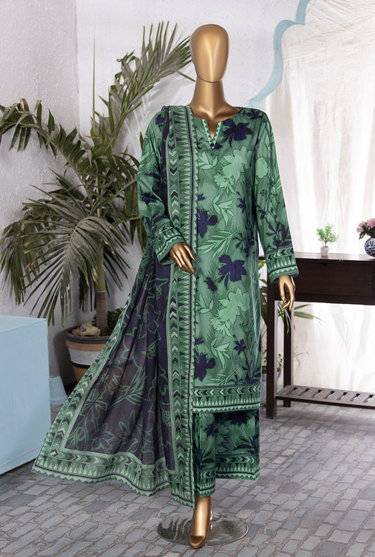 Linen Wintry by HZ Textiles Printed Linen Suit Unstitched 3 Piece LWP-1302 - Winter  Collection