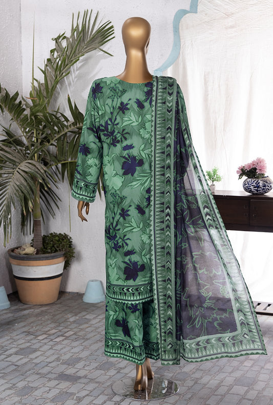 Linen Wintry by HZ Textiles Printed Linen Suit Unstitched 3 Piece LWP-1302 - Winter  Collection
