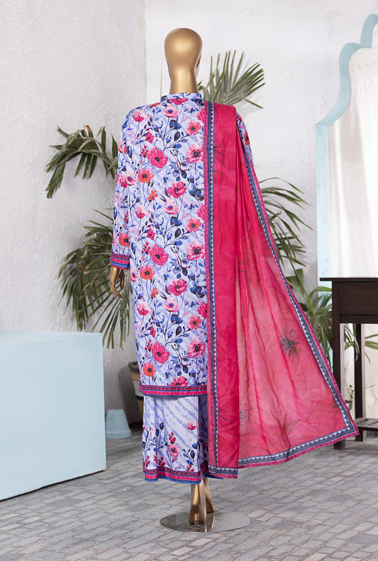 Linen Wintry by HZ Textiles Printed Linen Suit Unstitched 3 Piece LWP-1304 - Winter Collection