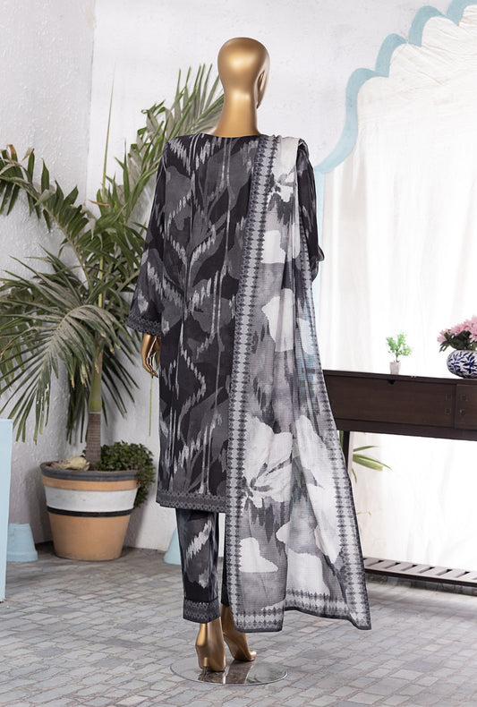 Linen Wintry by HZ Textiles Printed Linen Suit Unstitched 3 Piece LWP-1308 - Winter Collection