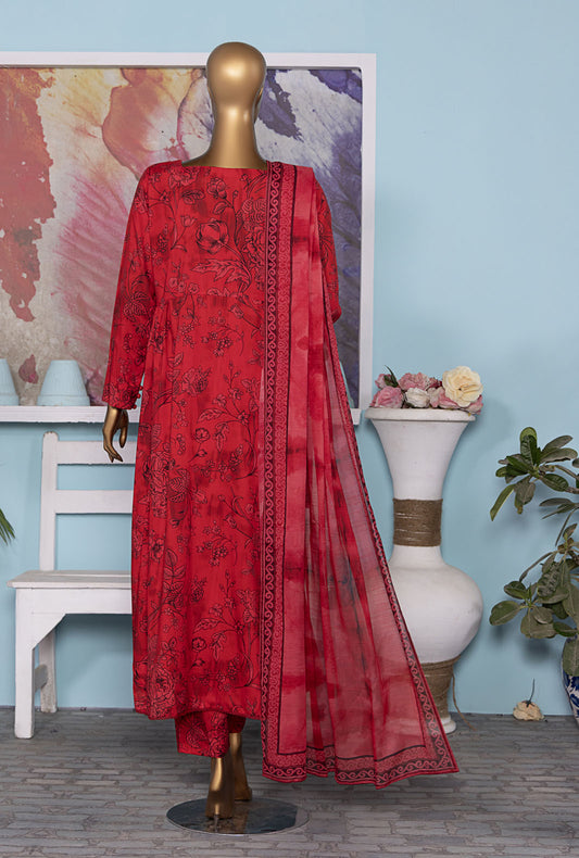 Linen Wintry by HZ Textiles Printed Linen Suit Unstitched 3 Piece LWP-1314 Vol-3 - Winter Collection