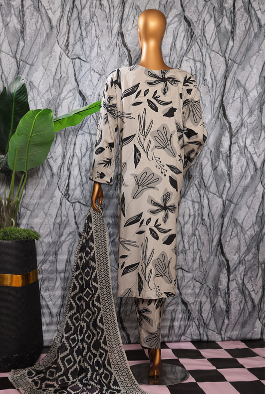 Linen Wintry by HZ Textiles Printed Linen Suit Unstitched 3 Piece LWP-1315 Vol-3 - Winter Collection