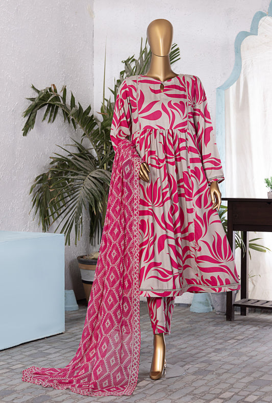 Linen Wintry by HZ Textiles Printed Linen Suit Unstitched 3 Piece LWP-1318 - Winter Collection