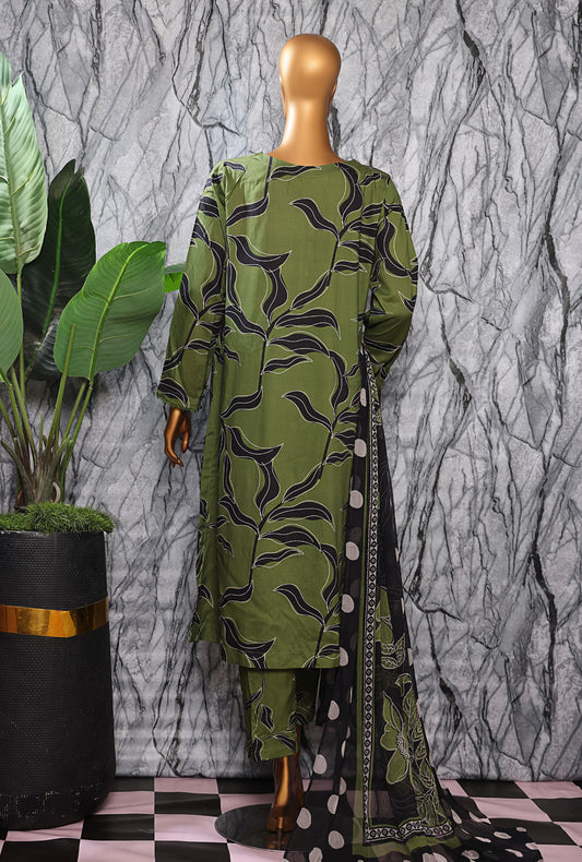 Linen Wintry by HZ Textiles Printed Linen Suit Unstitched 3 Piece LWP-1319 - Winter Collection